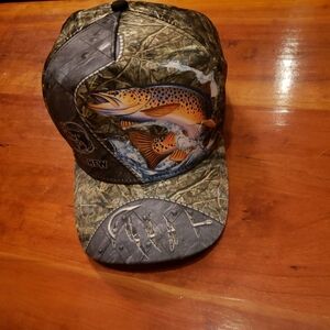 Camouflage Fishing Cap with Fish Design